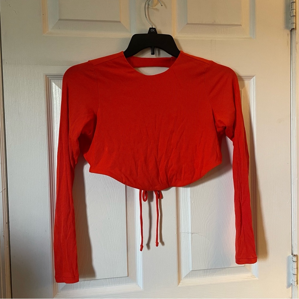 Skims Soft Lounge Open Back Super Crop Top